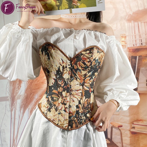 High Quality Vintage Lace-up <strong>Corset</strong> Snatch Me Slimming Bustier for Plus Size Modeladores with Breathable Feature - Product Image 2