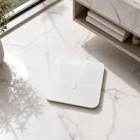 Balance connectée Bluetooth OEM en gros, rechargeable, 180 kg, avec moniteur de fréquence cardiaque et de masse musculaire via application