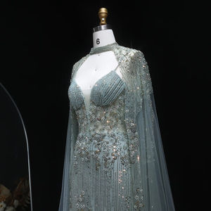 Jancember LSZ142 vestidos de mujer de lentejuelas verdes únicos para fiesta de graduación - Product Image 3