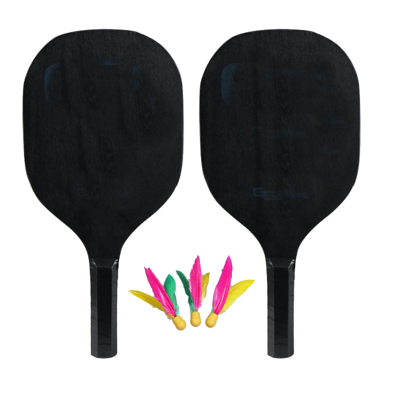 thumbnail image 2 of Jazzminton Deluxe Paddle Ball Game With LED Birdie - Indoor Outdoor Fun For All Ages 2 of 10
