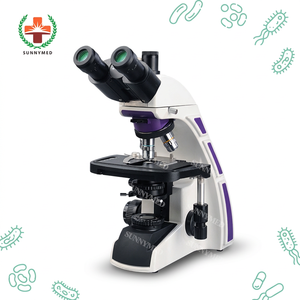 Microscopio Biologico a Condensatore SY-B129T Compatibile con <span class=keywords><strong>Obiettivi</strong></span> CCD 5MP 4x 10x 40x per l'Osservazione di Batteri - Product Image 1