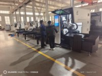 Máquina de Corte de Tubos por Láser de Fibra CNC 6028 con Dos Mandriles para Acero Estructural con Dos Años de Garantía