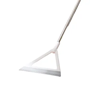 Household detachable stainless steel wiper glass bathroom floor soft glue scraper Magic broom for ceramic tile