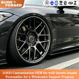 Jantes en alliage d'aluminium forgé monobloc multi-rayons 16-26 pouces 5x112 5x114.3 5x120 finition polie 8J <span class=keywords><strong>30</strong></span> pour voitures Audi - Product Image 2