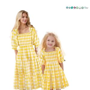 <span class=keywords><strong>Robe</strong></span> d'été à manches courtes à fleurs pour filles <span class=keywords><strong>et</strong></span> enfants, tenue assortie pour maman <span class=keywords><strong>et</strong></span> moi - Product Image 5