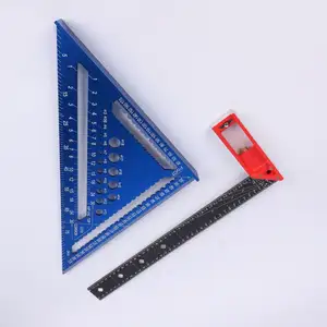 Sturdy Industrial Grade Portable Aluminum Triangle Square with Two Raw Holes Easy to Use and Customizable for Marking