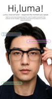 Gafas Inteligentes T200B con IA, Personalizables, Grabación de Video 8MP 1080P, Traducción en Tiempo Real, Soporte WIFI, Gafas Inteligentes con Datos