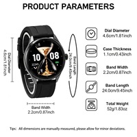 Montre connectée élégante et compacte avec écran, charge sans fil, corps robuste et longue autonomie pour le suivi de la santé, le sport et les soins de fitness