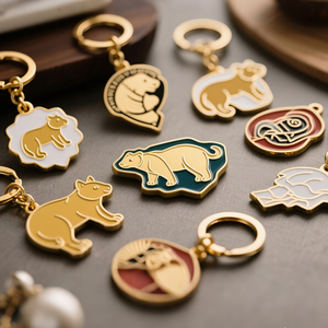 Wholesale Custom Soft Enamel Metal <b>Keychains</b> with Split Ring for Corporate Promotional Gifts - Product Image 5