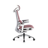 Chaise de bureau pivotante de luxe légère et moderne en cuir véritable, confortable pour une longue assise, avec appui-tête réglable
