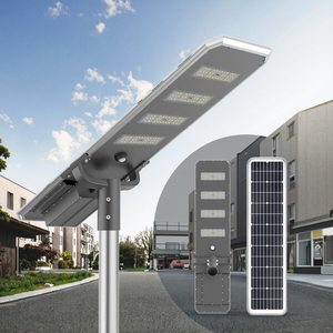 All-in-One 200W to 3000W Solar Street <b>Light</b> with <b>LED</b> Waterproof and IP66 Double Color Outdoor Pole Included - Product Image 1