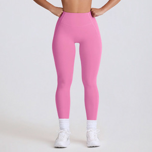 GCWAVE, nuevos pantalones de yoga de gelatina, pantalones de fitness ajustados de cintura alta para mujer, ropa de yoga sin costuras anti-rizado - Product Image 1