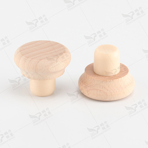 Chai rượu gỗ, kích thước tùy chỉnh, chấp nhận màu sắc tự nhiên, nút chai gỗ polymer hình chữ T - Product Image 1