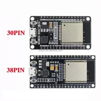 ESP-32S 2.4GHz ESP-WROOM-32 Módulo WIFI y Wireless 2 en 1 con CPU de Doble Núcleo y Bajo Consumo, Placa de Desarrollo ESP-32