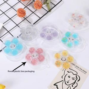 Gyroscope promotionnel à doigts, gyroscope créatif à sable fluide, jouet anti-stress rotatif en forme de fleur pour cadeaux et fêtes - Product Image 4