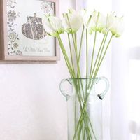 Ventes directes d'usine simulé Mini palmier rouge PVC fleur décoration réel toucher matériel pour la maison mariage hôtel événement