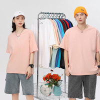 T-shirt 100% Coton en Gros avec Logo Personnalisé DTF, T-shirt Brillant Tricoté, Coupe Ample Épaules Tombantes, T-shirt Court pour Homme