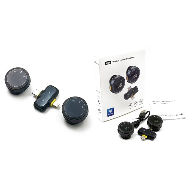 New Wireless Lavalier Microphone Magnetic Suction Outdoor Live High-definition Receiver Mini Portable Microphone