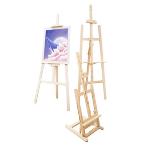 Solid Wood Portable Foldable Art Student Easel Special Display Table Easel for Painting Use Metal - Product Image 1