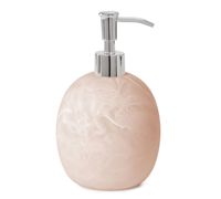 Offre Spéciale prix usine rose effet marbre résine accessoires de salle de bain ensemble rond distributeur de savon tasse porte-savon