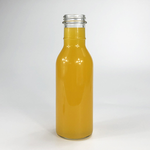 Bouteille en verre ronde de 12 oz de haute qualité pour <span class=keywords><strong>ketchup</strong></span>, avec bouchon à vis et impression sérigraphique pour sauce - Product Image 3