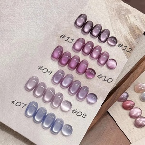 Popular Purple Cat Eye <b>Nail</b> Polish <b>Gel</b> <b>Set</b> UV <b>Gel</b> Soak Off <b>Nail</b> Magnetic <b>Gel</b> Polish <b>Nail</b> Art DlY for Salon at Home - Product Image 1