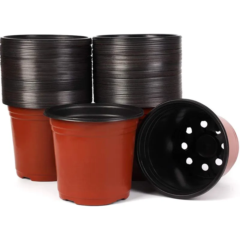 cheap garden fence small plastic decorative tree flower pots and planters wholesale with drainage holes