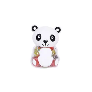 MINICRUSH – bonbons aux saveurs de litchi, assortiment de fruits, gelée de noix de coco dans un pot de bonbons Panda