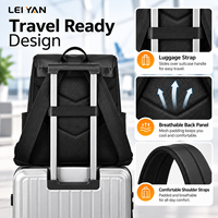 Sac à dos pour ordinateur portable résistant à l'eau, sac pour ordinateur portable de 15,6 pouces, grande capacité, sac à dos de voyage, sac à dos de bureau multi-poches