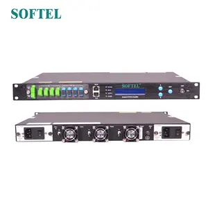 SOFTEL 1550nm 4 포트 RJ45 RS232 인터페이스 관리를 사용하는 앰프 EDFA