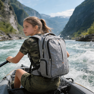 Sac à dos imperméable léger en tissu <span class=keywords><strong>flocon</strong></span> <span class=keywords><strong>de</strong></span> neige pour enfants et famille, idéal pour la randonnée, le camping, l'école et les voyages - Product Image 2