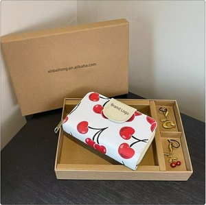 2025 Mới Mô Hình Chủ Thẻ Và Keychain Combo Set Phụ Nữ Thời Trang Chất Lượng Thiết Kế Ví Thẻ Thiết Kế Keychain Ví - Product Image 1