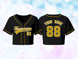 Maillot de baseball personnalisé pour femme avec paillettes et sequins, brodé, scintillant, court, pour soirée - Product Image 2