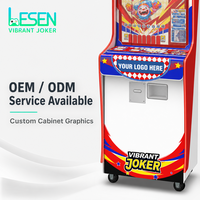 Machine d'arcade pousse-pièces à prix d'usine, thème Clown, avec système de rédemption de tickets, machine de jeu d'arcade à fort rendement