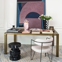 Table d'appoint en dalle de roche, petite Table basse en marbre pour salon, canapé d'angle