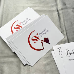 Cartes de remerciement imprimées en couleur, cartes de vœux personnalisées pour le commerce électronique, cartes de vœux de marque pour les petites entreprises - Product Image 3