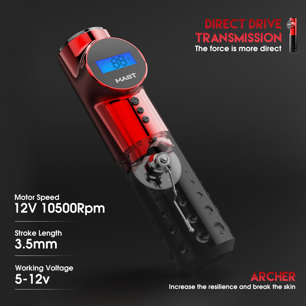 ドラゴンホーク　マスト　タトゥーマシン Amazon.com: Dragonhawk Complete Rotary Tattoo Pen Machine