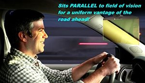 Pare-soleil de voiture Xiangta, nouveau design 2 en 1, HD, anti-soleil, vision de jour et de nuit, miroir de conduite, écran anti-UV rétractable - Product Image 3