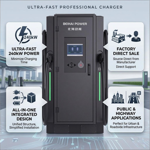 Station de recharge rapide KAODEE pour opérateurs publics 120 kW, double connecteur 250 A, haute puissance, EVSE intelligent prenant en charge le protocole OCPP multiplateforme BHDC-10B- - Product Image 5