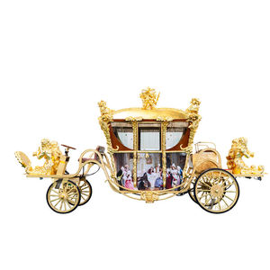 Calèche royale classique blanche de luxe pour le tourisme / Voiture de mariage électrique unique et personnalisée / Voiture électrique classique élégante et royale - Product Image 3