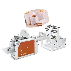 Fully Automatic Kraft bread Paper Bag Making Machine For V Bottom Bags sac kraft paper bag maker ce