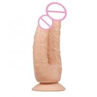 Produits pour adultes, masturbateurs, jouets sexuels, ventouse puissante, double dildo pour femme