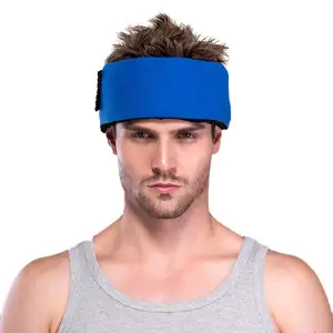 Bandeau bleu réutilisable en Gel pour les maux de tête et la Migraine, soulagement de la Tension, chapeau/casquette multifonction