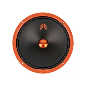 China wholesale Car speaker 8 inch mid bass Dustcap Orange Midrange for car