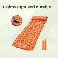 Pompe à air gonflable pour randonnée et camping, coussin léger, portable, résistant à l'humidité, antidérapant, séchage rapide, pour voyage, voiture, tente extérieure 8 cm
