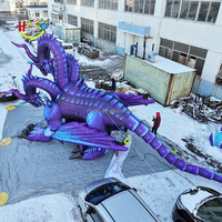 Sculpture gonflable géante d'art de dragon de décoration fraîche pour la décoration de fête de nouvel an