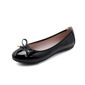 Chaussures plates noires confortables en daim bout pointu sans lacet <span class=keywords><strong>ballerines</strong></span> décontractées chaussures habillées appartements nus - Product Image 6
