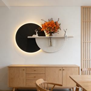 Nuevo Cuadro Decorativo LED Personalizado al por Mayor para el Hogar, Diseño Minimalista Geométrico para Entrada, Pintura Decorativa DIY de Arenisca para Colgar - Product Image 4