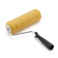 Manchon de rouleau en polyester multi-surfaces à base d'eau, de qualité supérieure, à dégagement rapide, pour la peinture et le revêtement des murs, des plafonds et des meubles.
