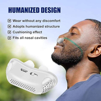 Dispositivo Eléctrico Recargable por USB Contra Ronquidos, Ayuda Portátil para la Respiración Nasal, la Circulación de Aire Reduce los Ronquidos Durante el Sueño Nocturno